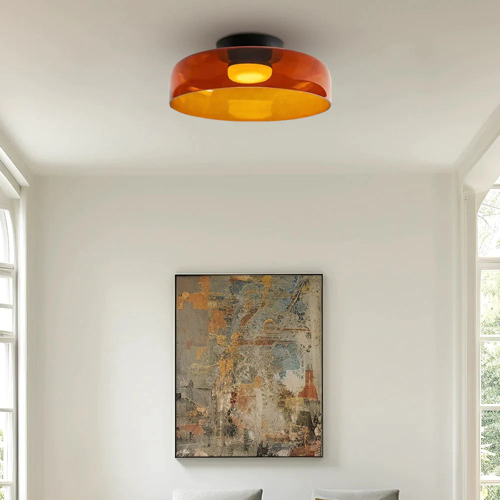 Minimalist Flush Mount Layered Dome LED Light