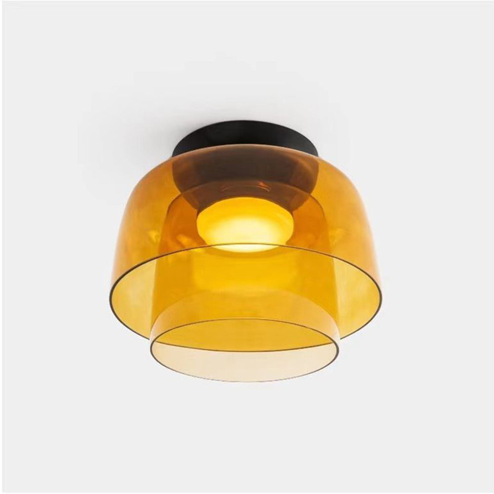 Minimalist Flush Mount Layered Dome LED Light