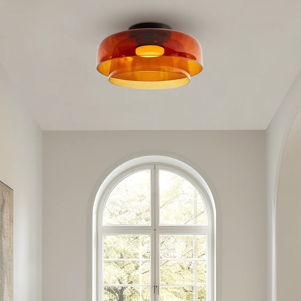 Minimalist Flush Mount Layered Dome LED Light
