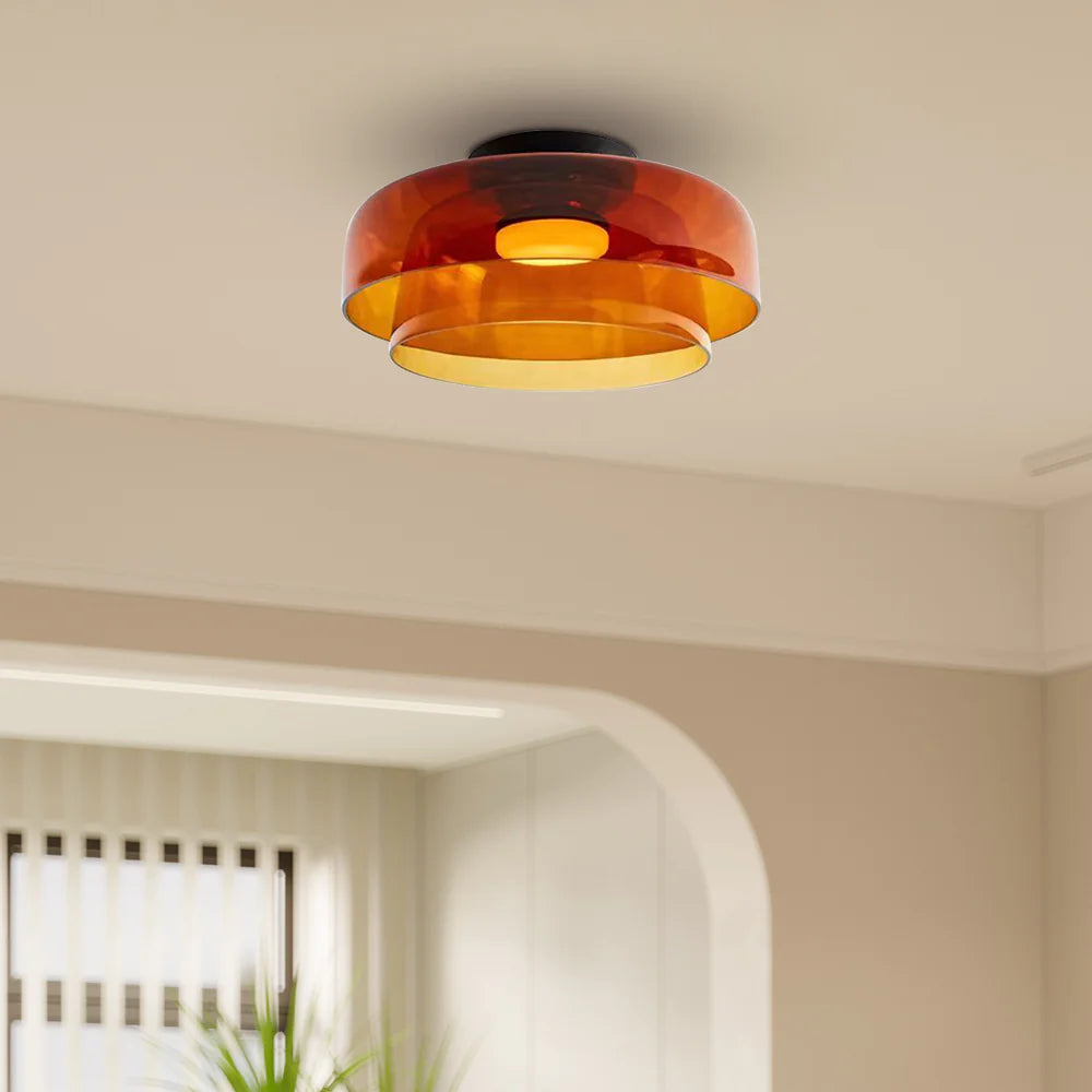 Minimalist Flush Mount Layered Dome LED Light