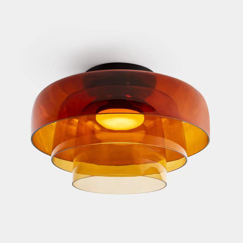 Minimalist Flush Mount Layered Dome LED Light