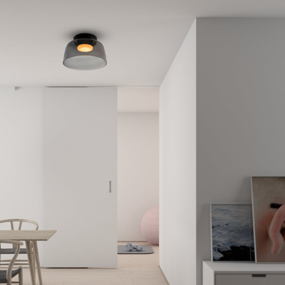 Minimalist Flush Mount Layered Dome LED Light