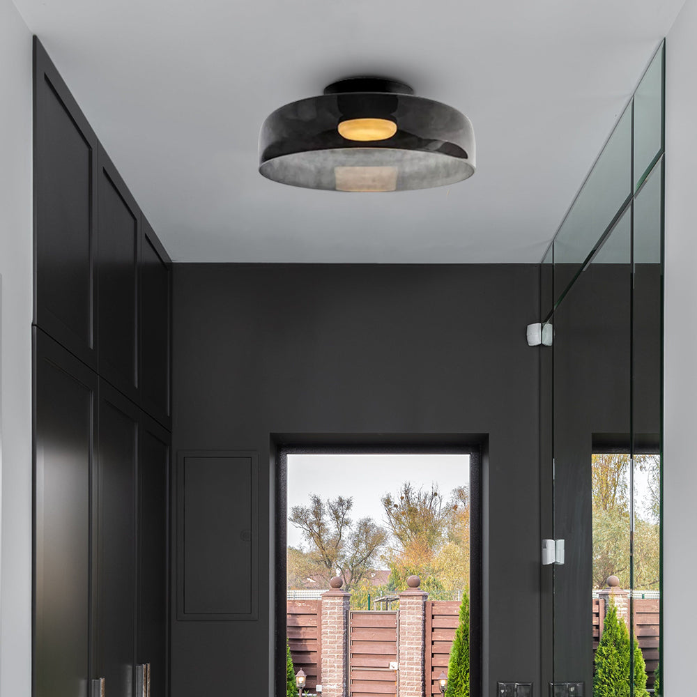 Minimalist Flush Mount Layered Dome LED Light
