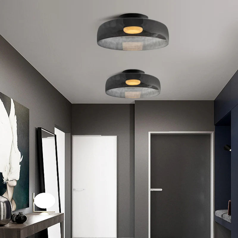 Minimalist Flush Mount Layered Dome LED Light