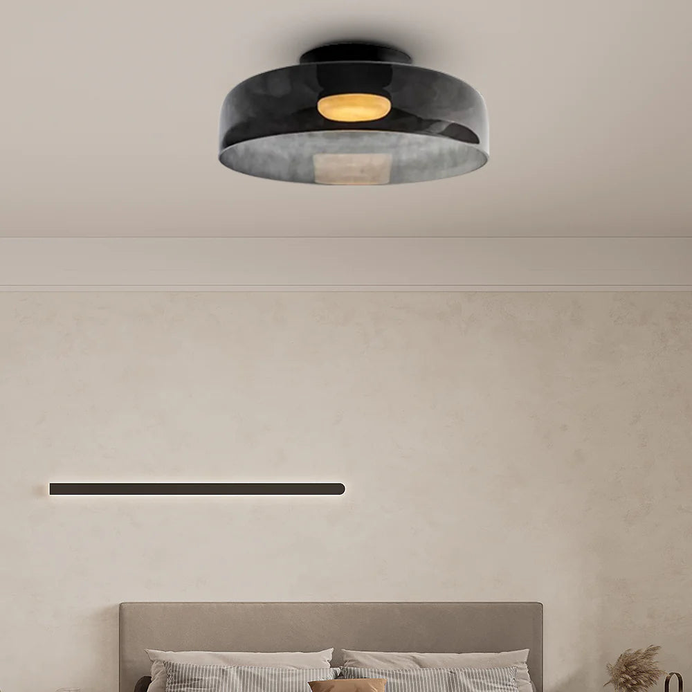 Minimalist Flush Mount Layered Dome LED Light