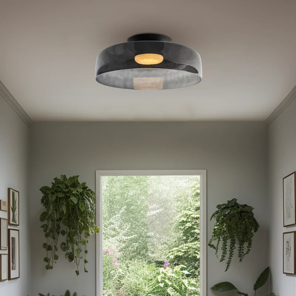 Minimalist Flush Mount Layered Dome LED Light