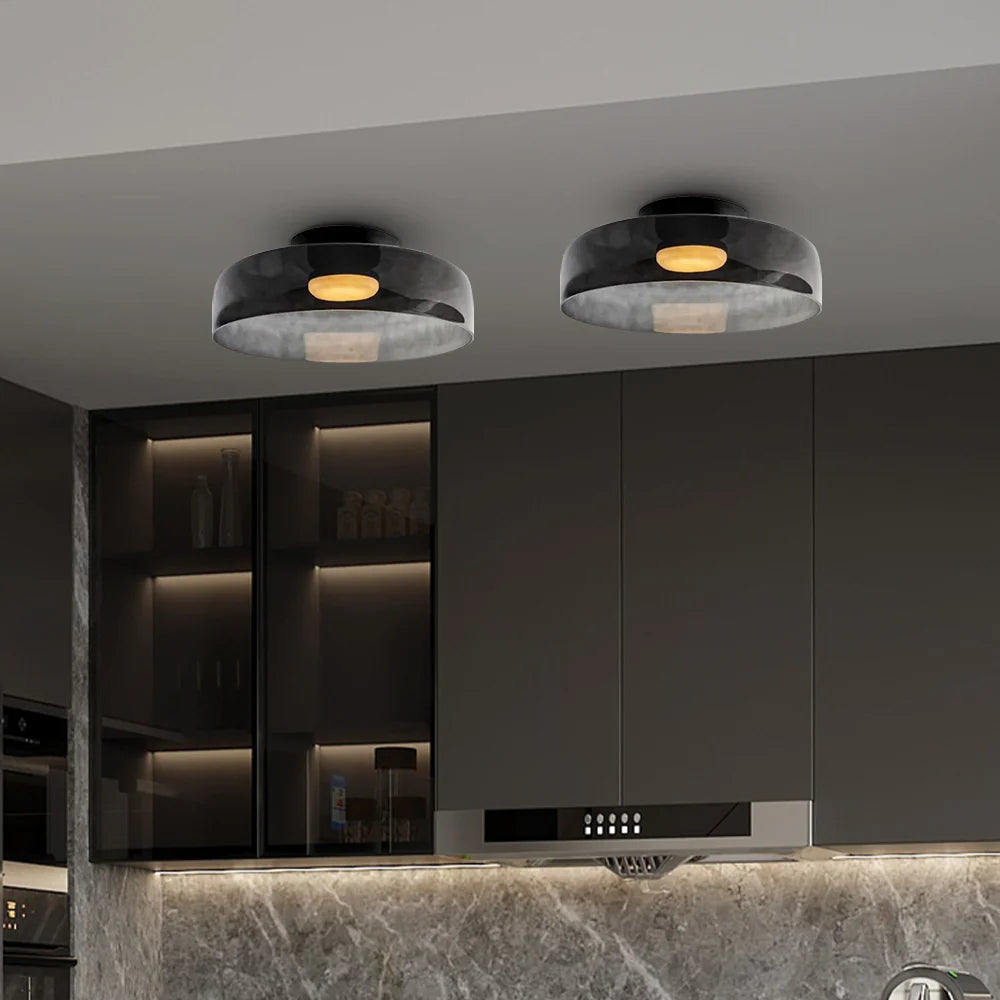 Minimalist Flush Mount Layered Dome LED Light