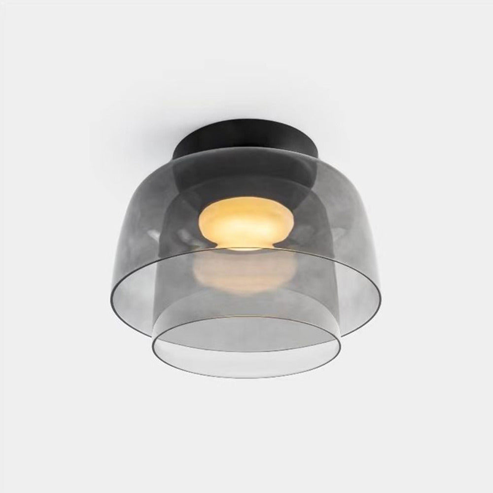 Minimalist Flush Mount Layered Dome LED Light