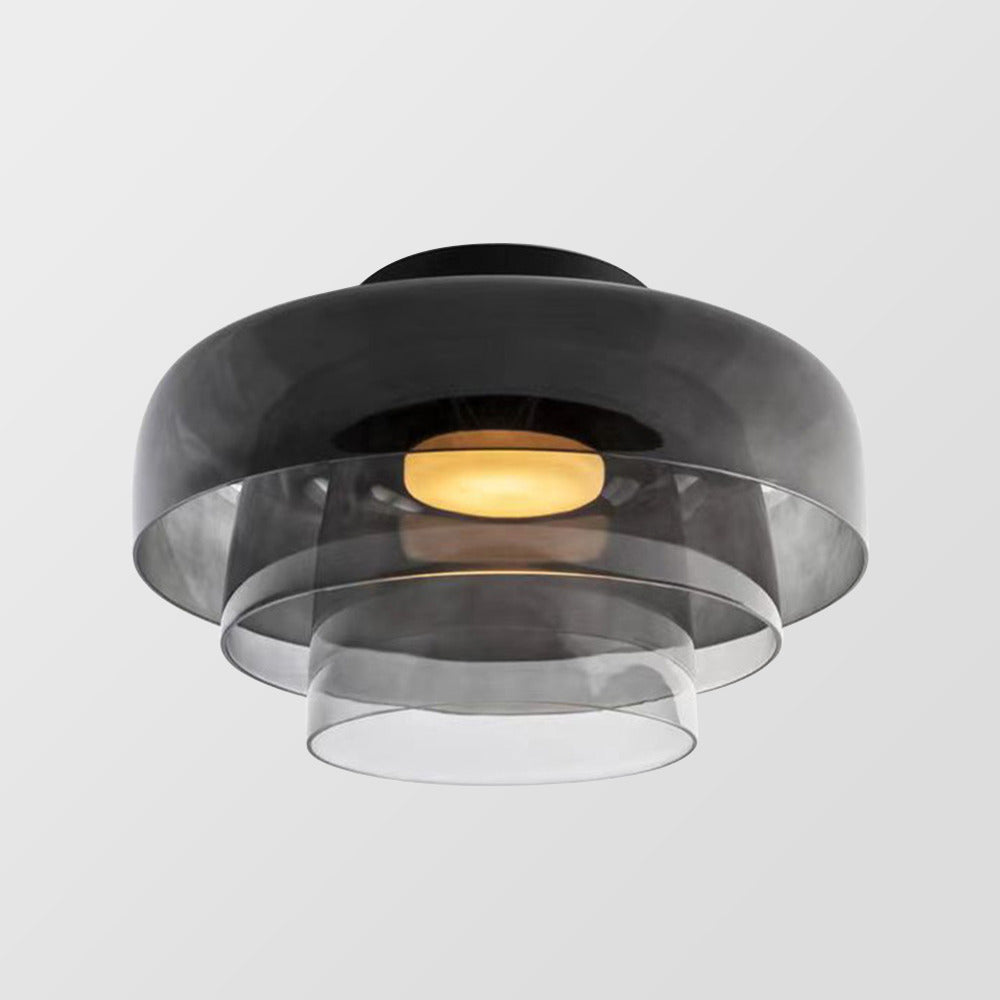 Minimalist Flush Mount Layered Dome LED Light