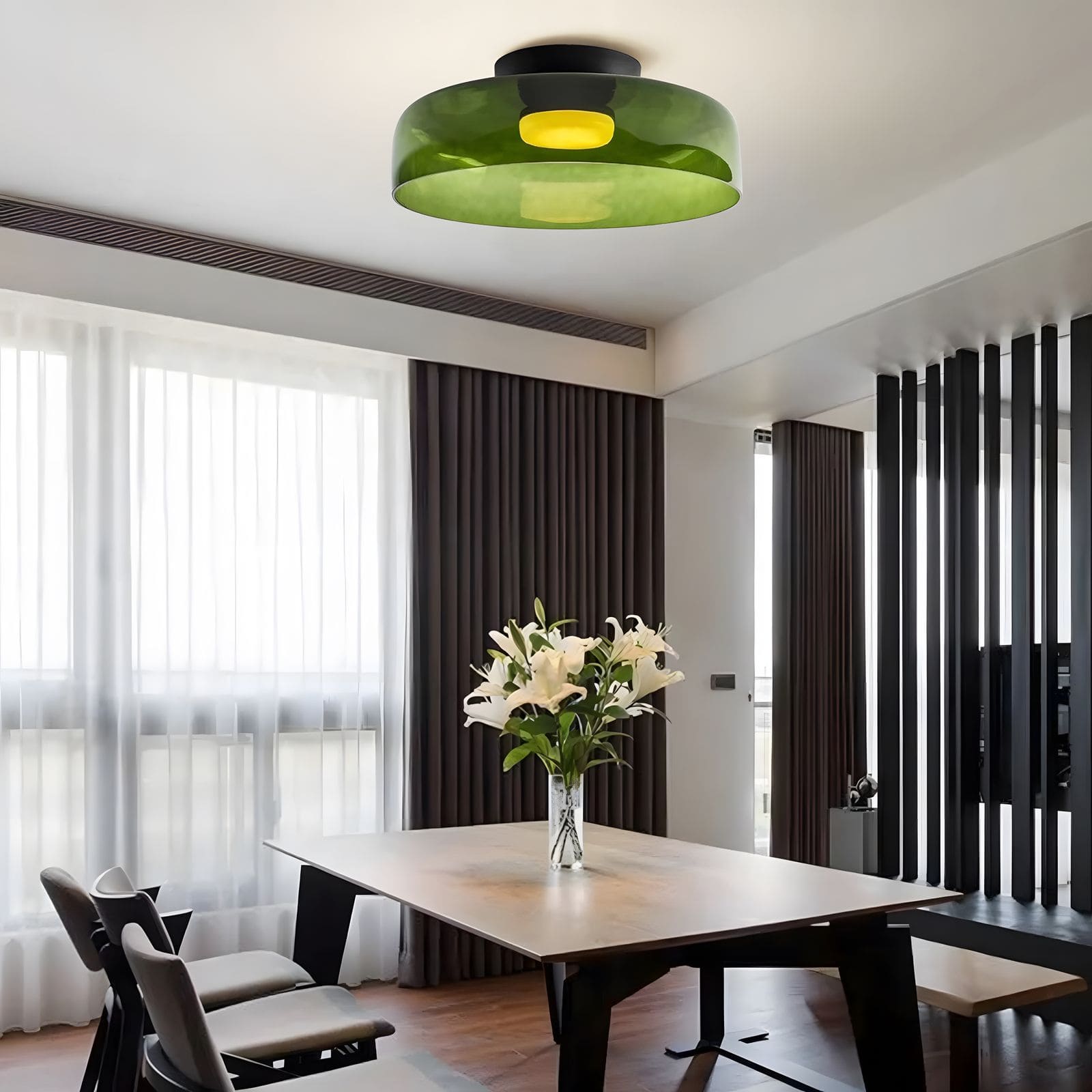 Minimalist Flush Mount Layered Dome LED Light