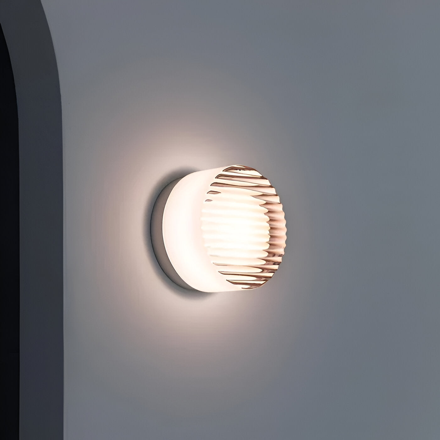 Modern LED Wall Sconce in Potato Chip Design