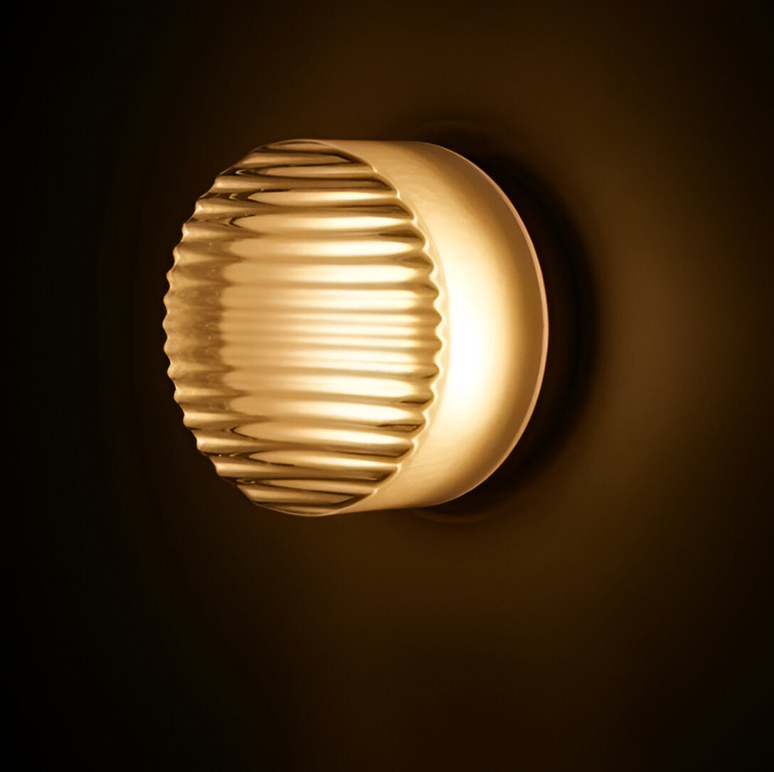 Modern LED Wall Sconce in Potato Chip Design