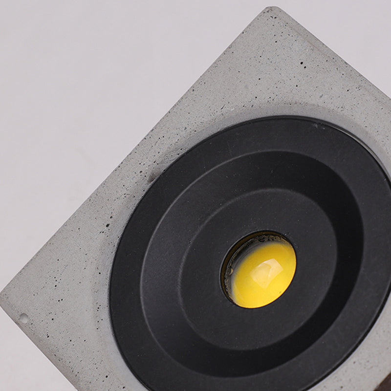 Modern Outdoor Wall Sconce – Light Grey, Small or Medium Size, LED