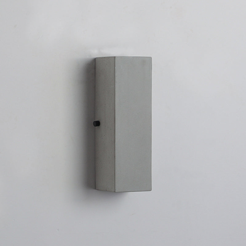 Modern Outdoor Wall Sconce – Light Grey, Small or Medium Size, LED
