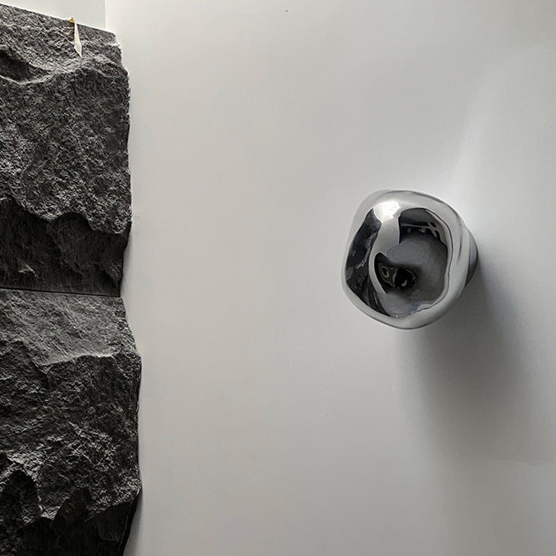 Modern Irregular-Spherical Wall Sconce with Domed Shade
