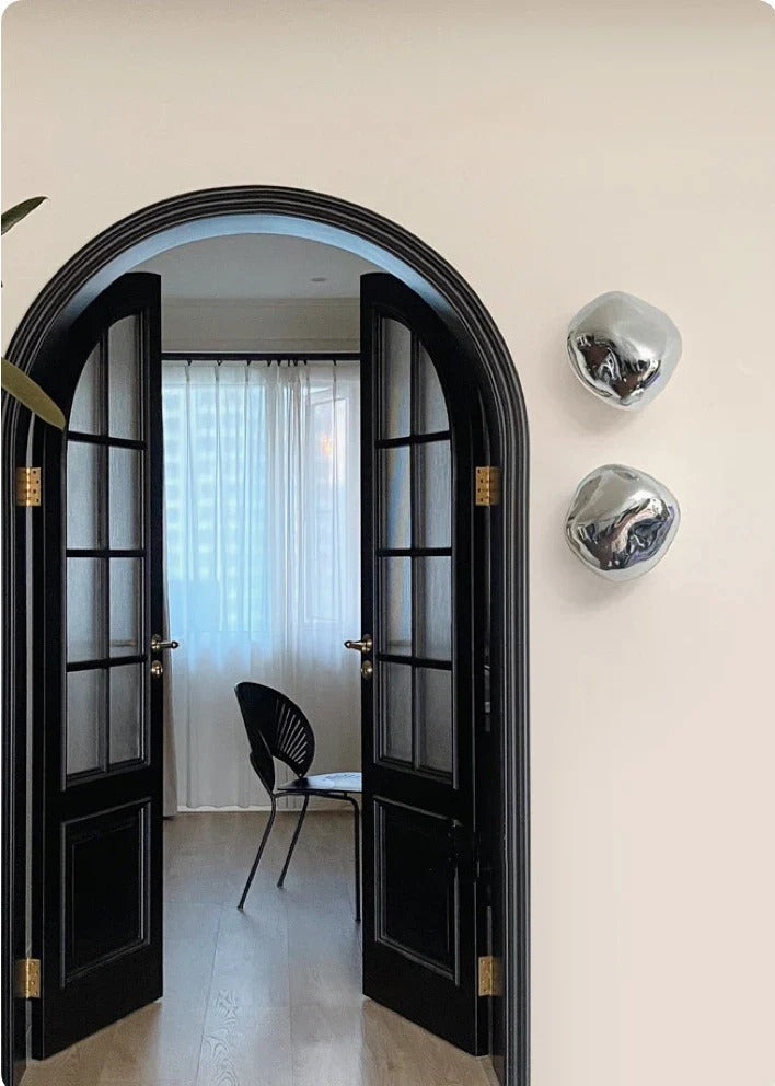 Modern Irregular-Spherical Wall Sconce with Domed Shade