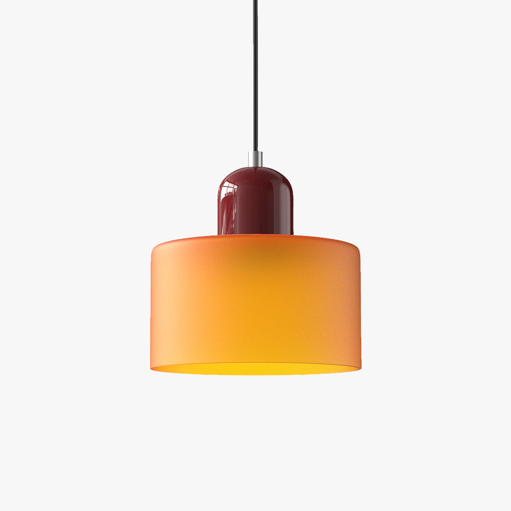 Bauhaus Cylindrical Dome-Top Island Pendant Lamp