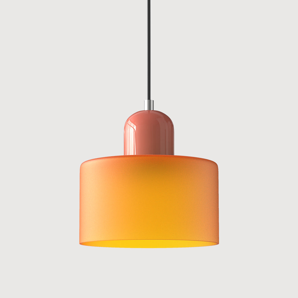 Bauhaus Cylindrical Dome-Top Island Pendant Lamp