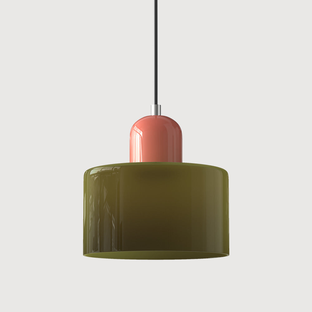 Bauhaus Cylindrical Dome-Top Island Pendant Lamp