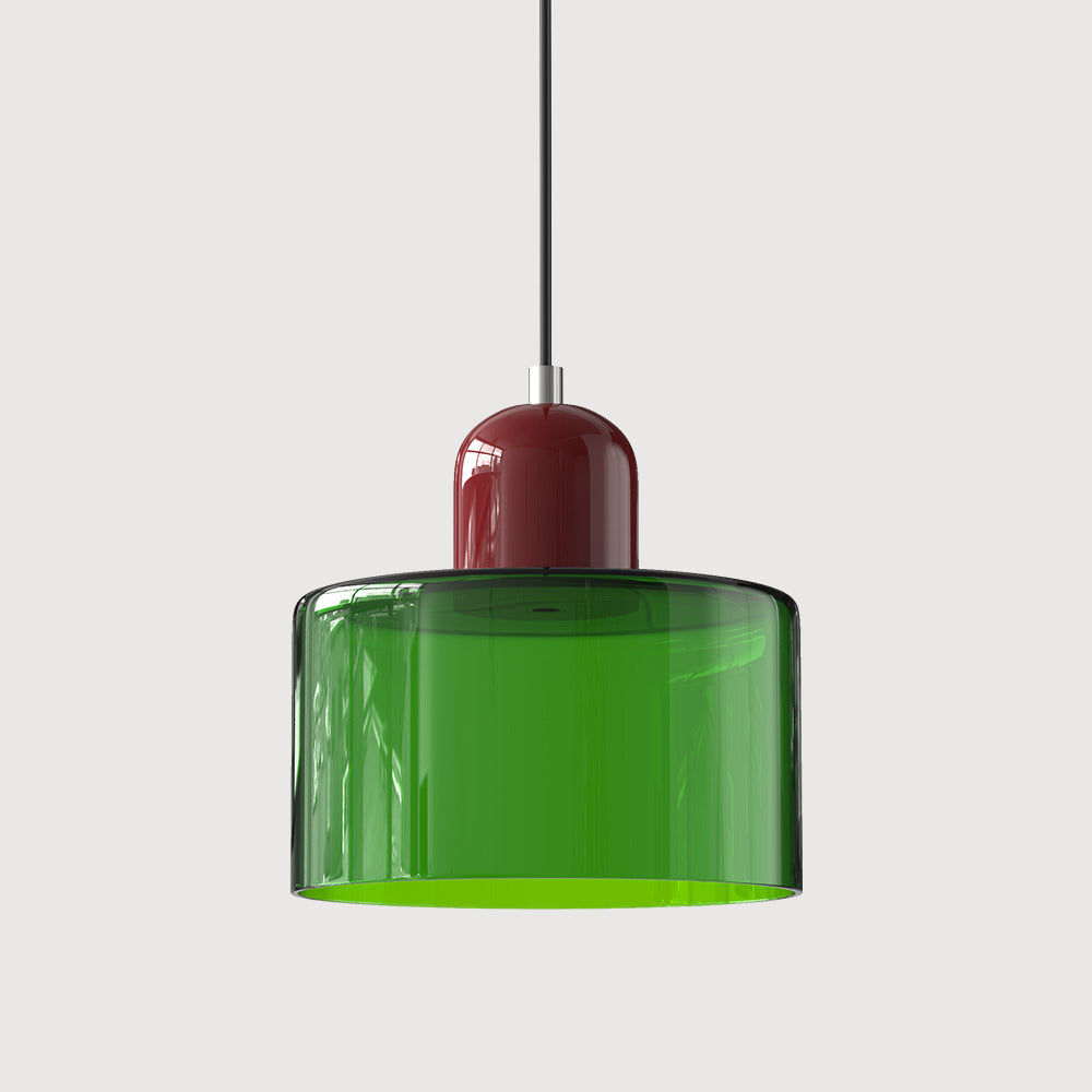 Bauhaus Cylindrical Dome-Top Island Pendant Lamp