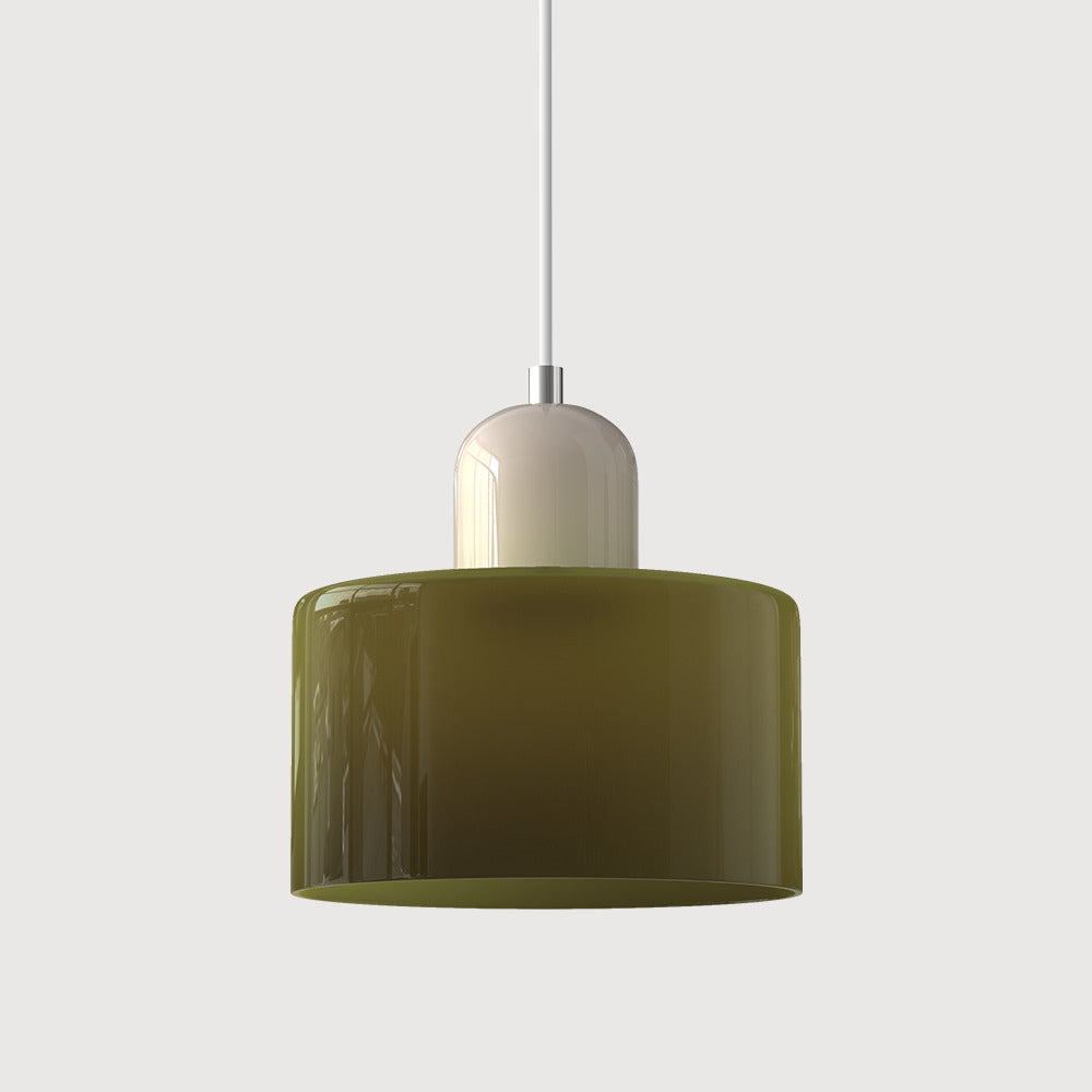 Bauhaus Cylindrical Dome-Top Island Pendant Lamp