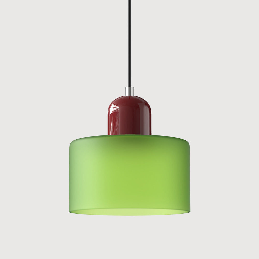 Bauhaus Cylindrical Dome-Top Island Pendant Lamp