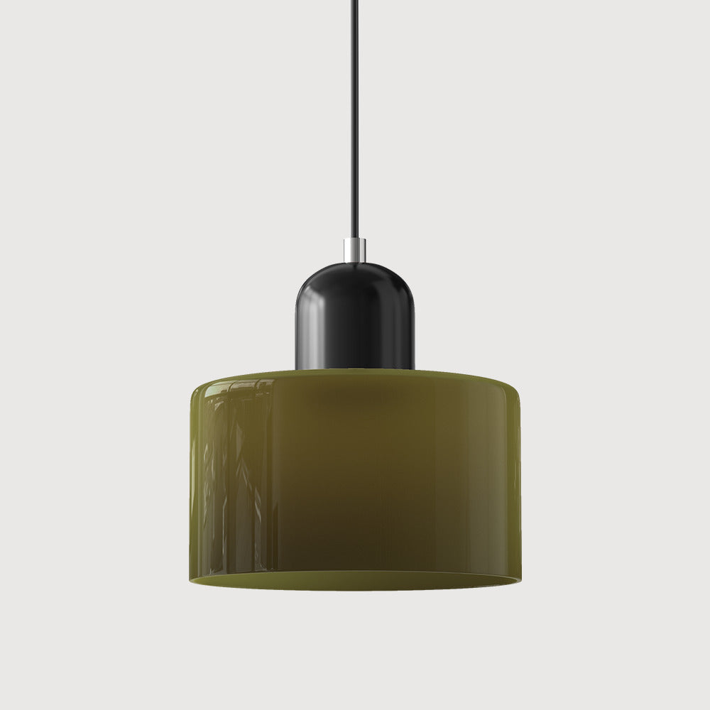 Bauhaus Cylindrical Dome-Top Island Pendant Lamp