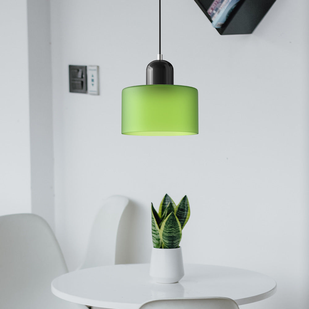 Bauhaus Cylindrical Dome-Top Island Pendant Lamp