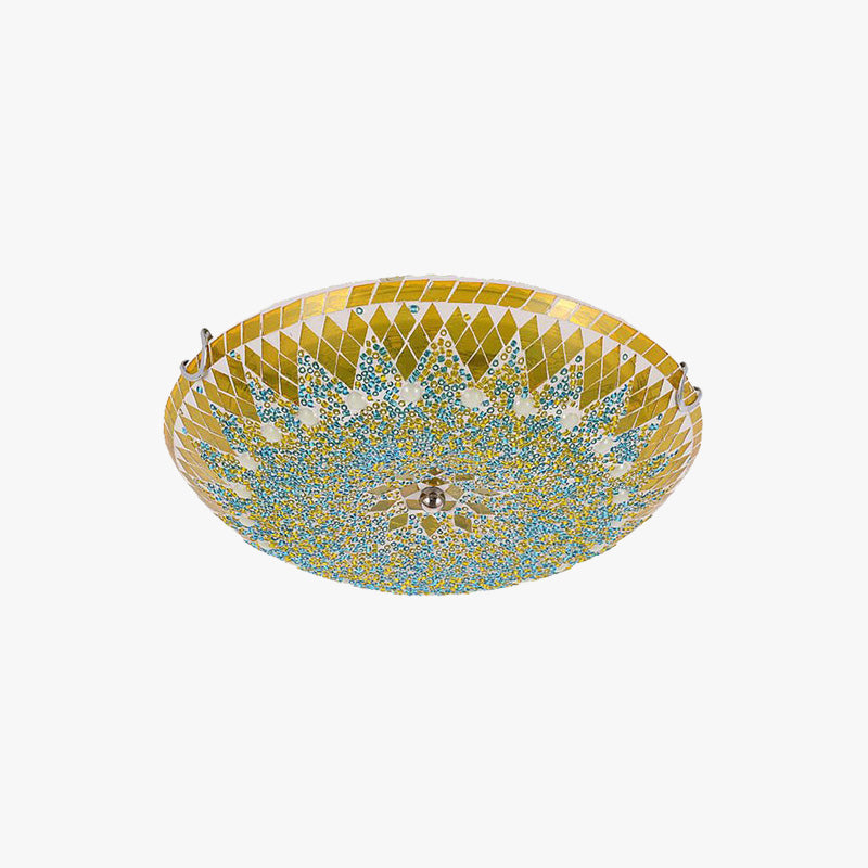 Vintage Flush Mount Ceiling Light Mosaic-Dome LED