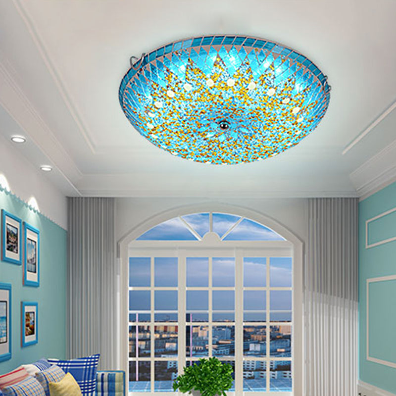 Vintage Flush Mount Ceiling Light Mosaic-Dome LED