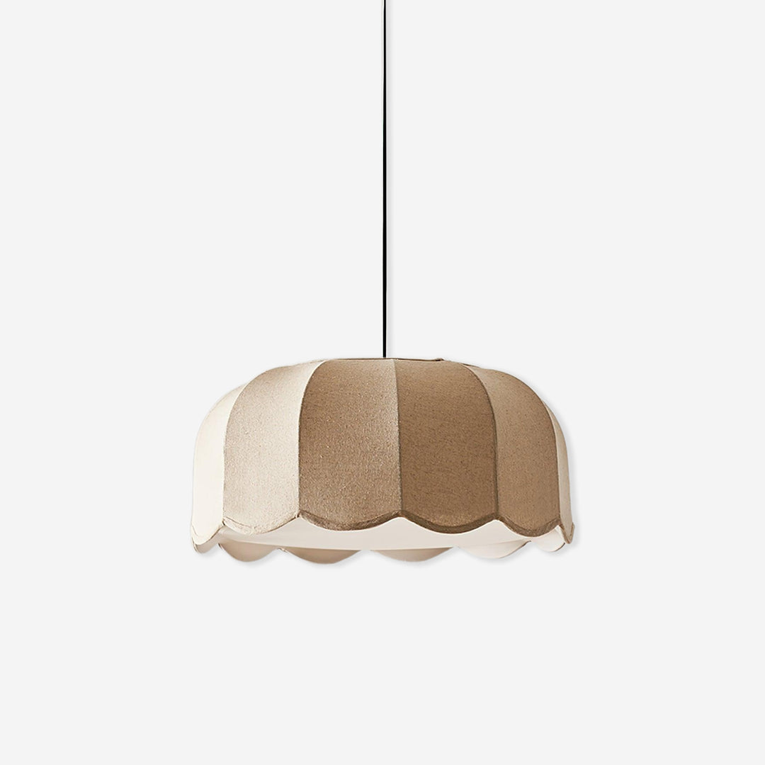 Embossed Wavy-Fluted Dome in Boho Pendant Light