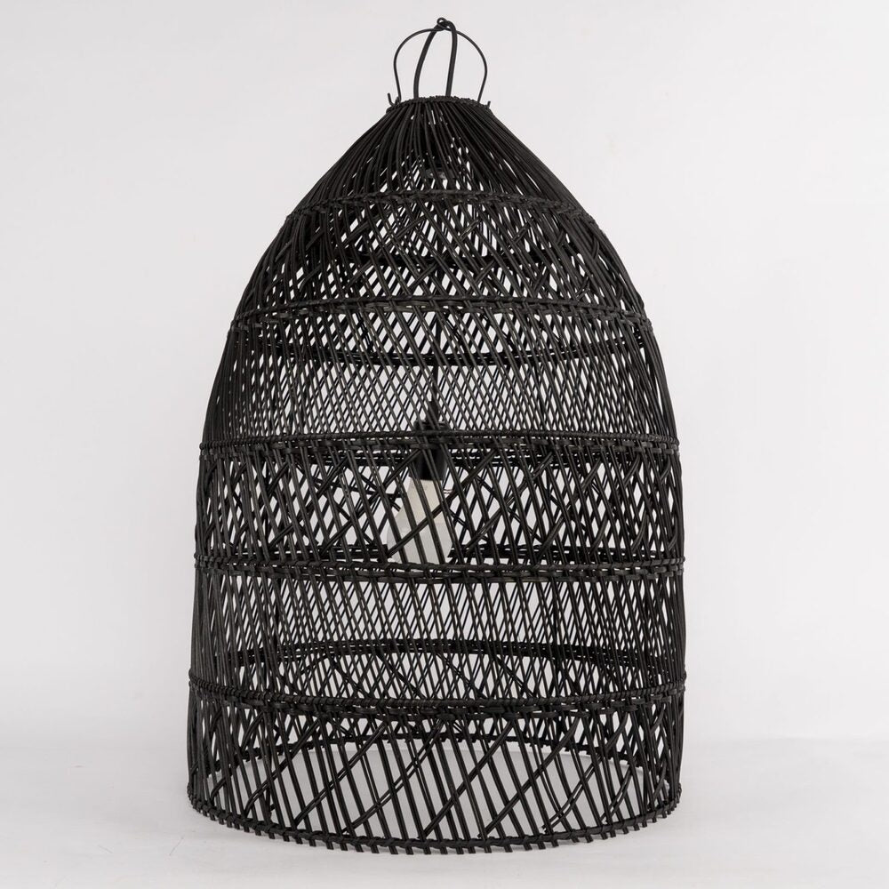 Natural Rattan Hanging Light – Boho Chic Design