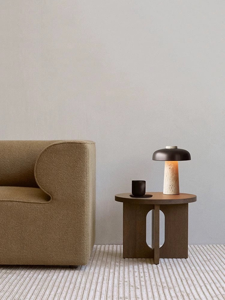 Mid-Century Modern Table Lamp with Mushroom Shade