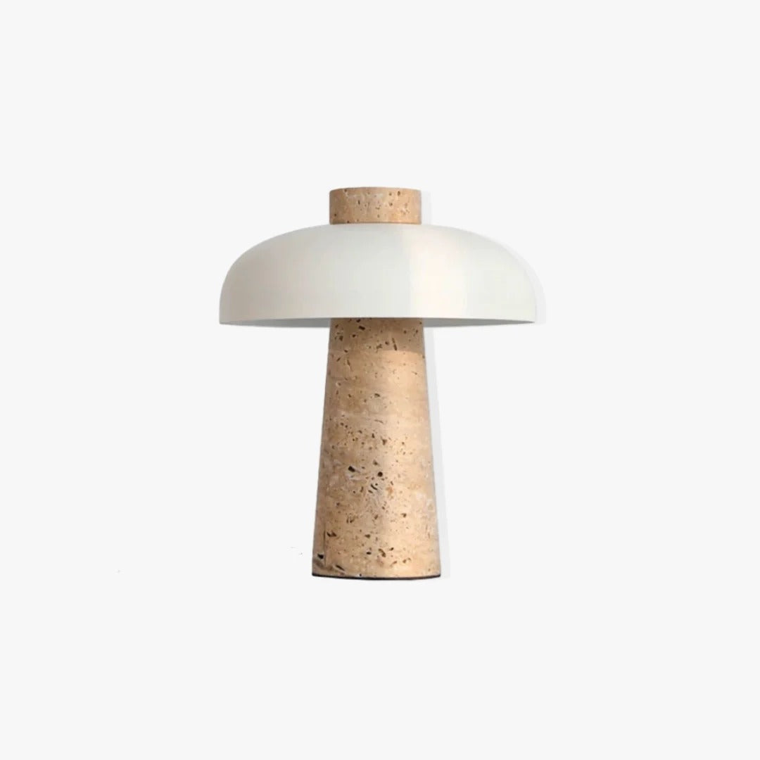 Mid-Century Modern Table Lamp with Mushroom Shade