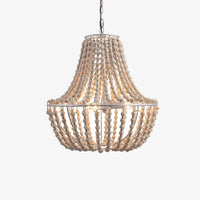 Wood Bead Chandelier & Vintage Boho Charm