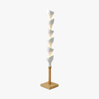 Minimalist Floor Lamp with Layered Petals LED