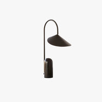 Minimalist Marble Table Lamp with Conical Shade