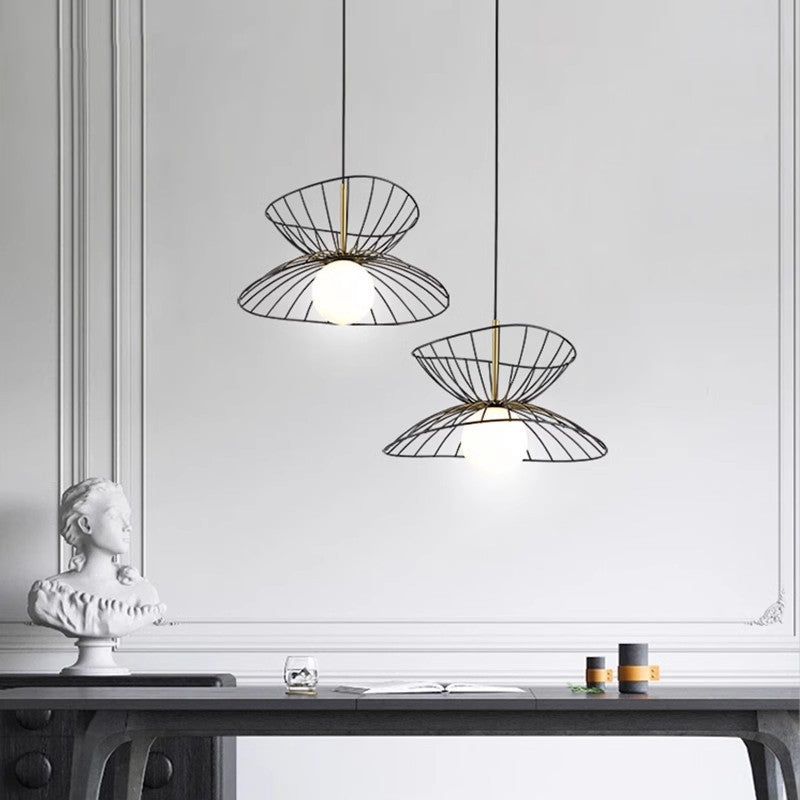 Minimalist Intersecting Ellipses LED Pendant Light