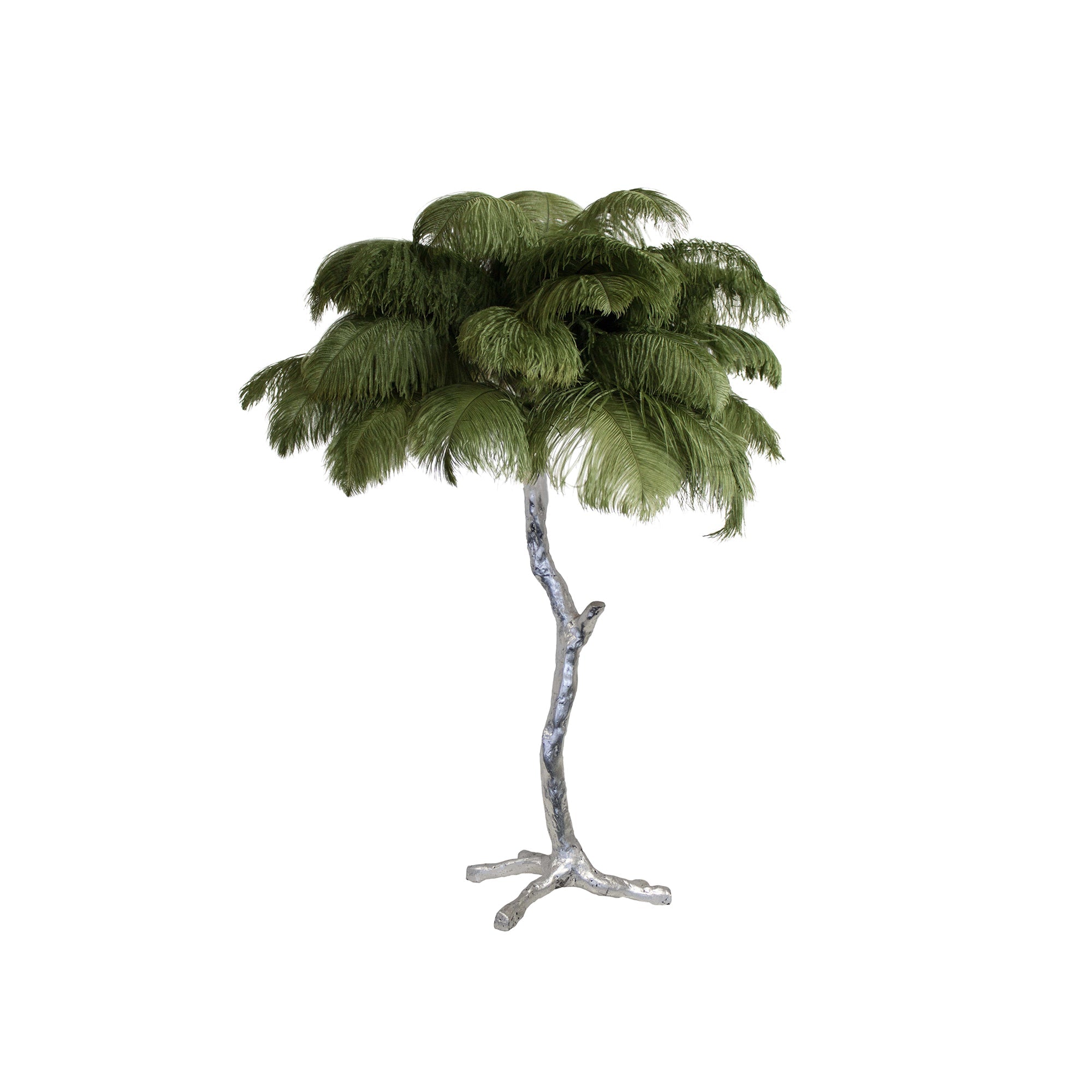 Art Deco Table Lamp – Curved Feather Arrangement