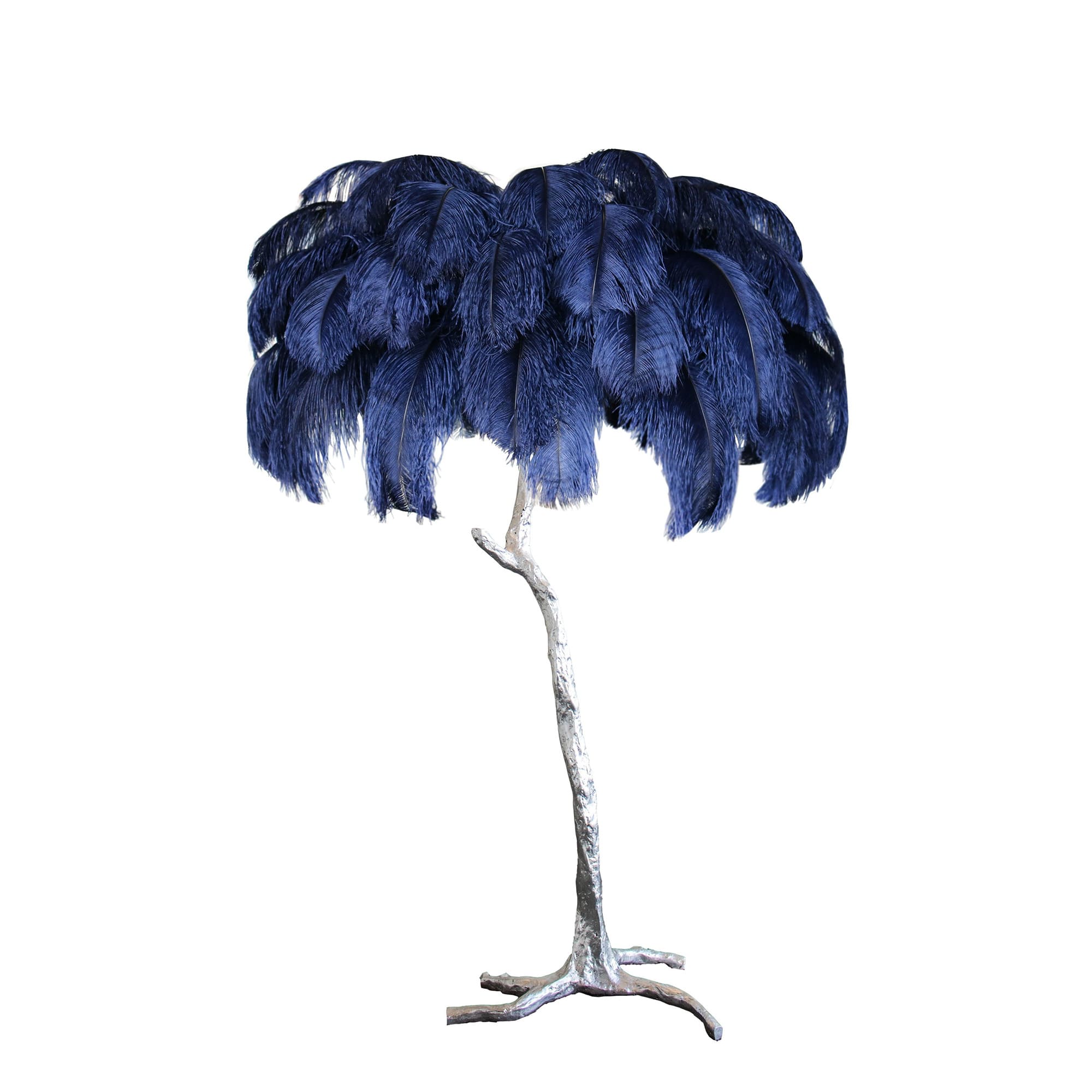 Art Deco Table Lamp – Curved Feather Arrangement
