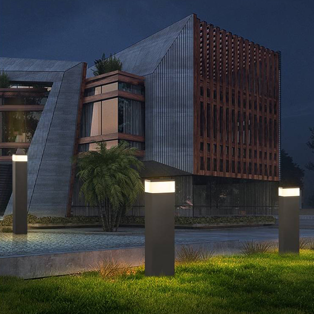 Outdoor Motion-Activated Modern Bollard Light