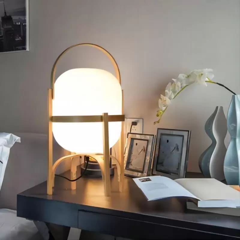 Minimalist Table Lamp – Oval Arched Silhouette