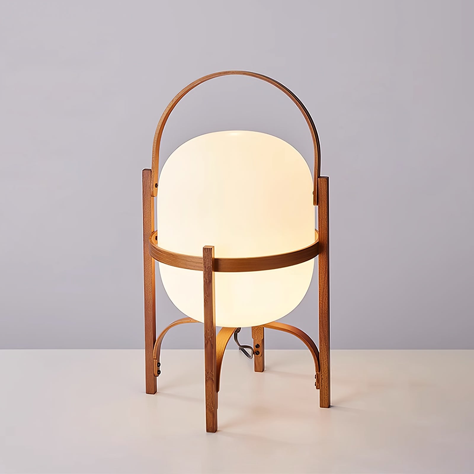 Minimalist Table Lamp – Oval Arched Silhouette
