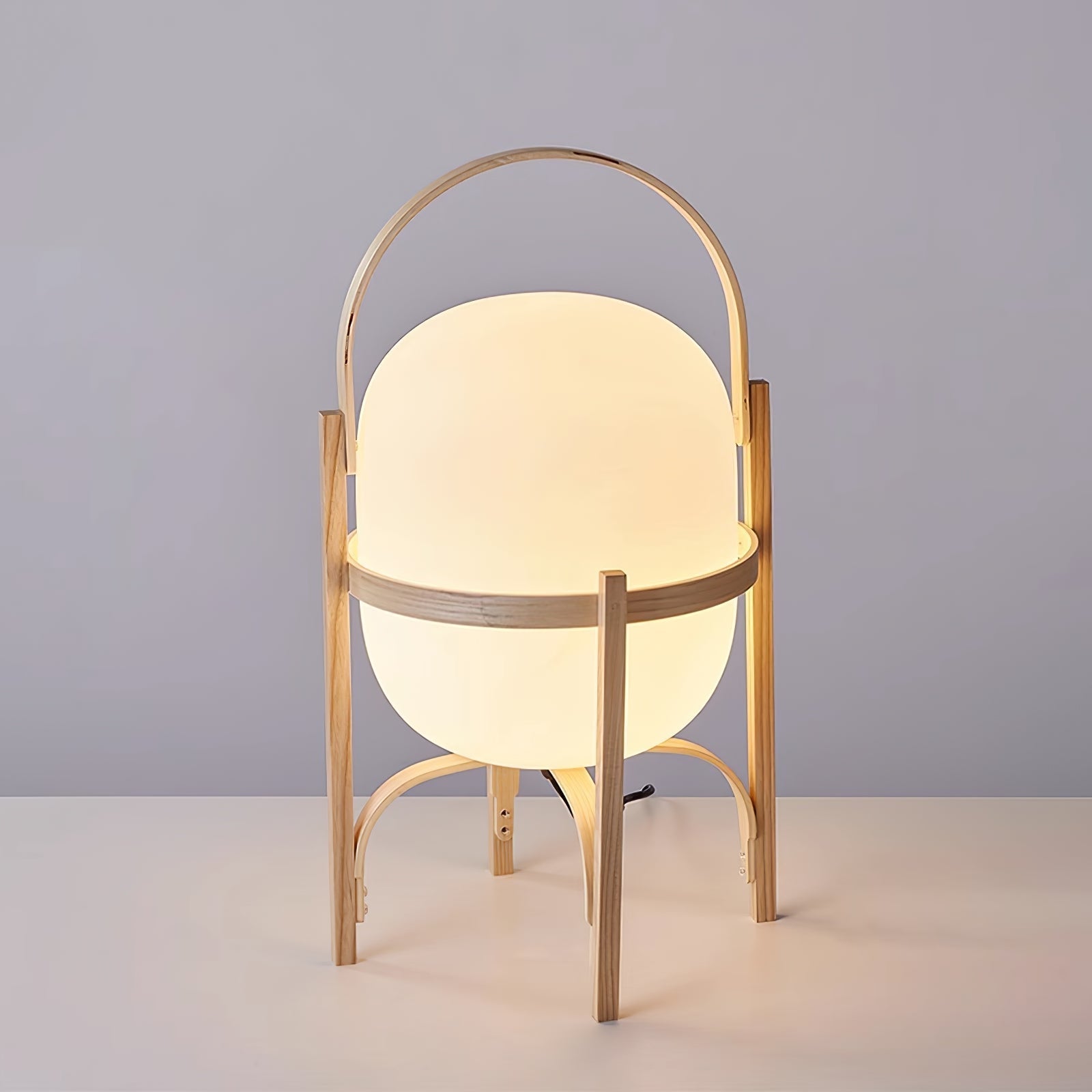 Minimalist Table Lamp – Oval Arched Silhouette