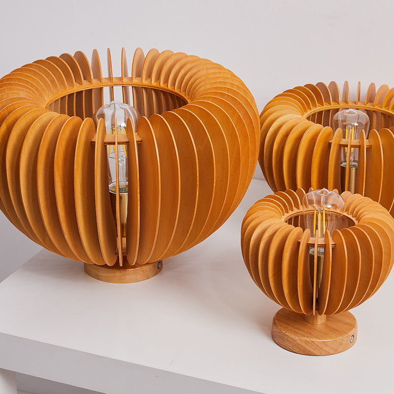 Premium Wooden Pumpkin Ceiling Lamp