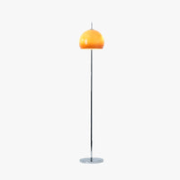 Mid-Century Hemispherical Floor Lamp with Dome Shade
