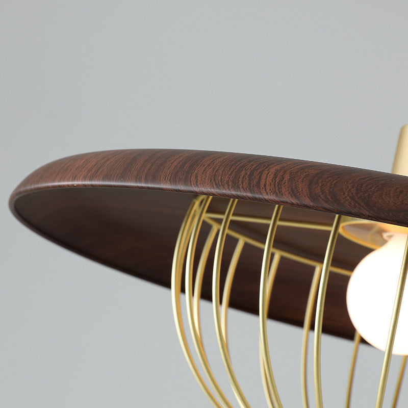 Industrial LED Pendant Light – Open Cage Design
