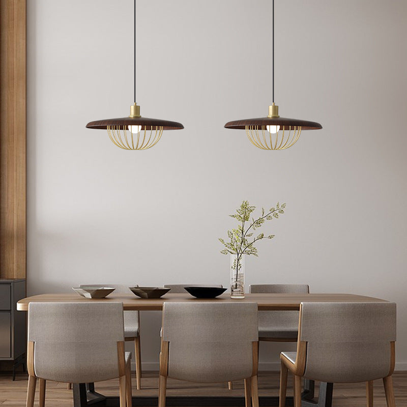 Industrial LED Pendant Light – Open Cage Design