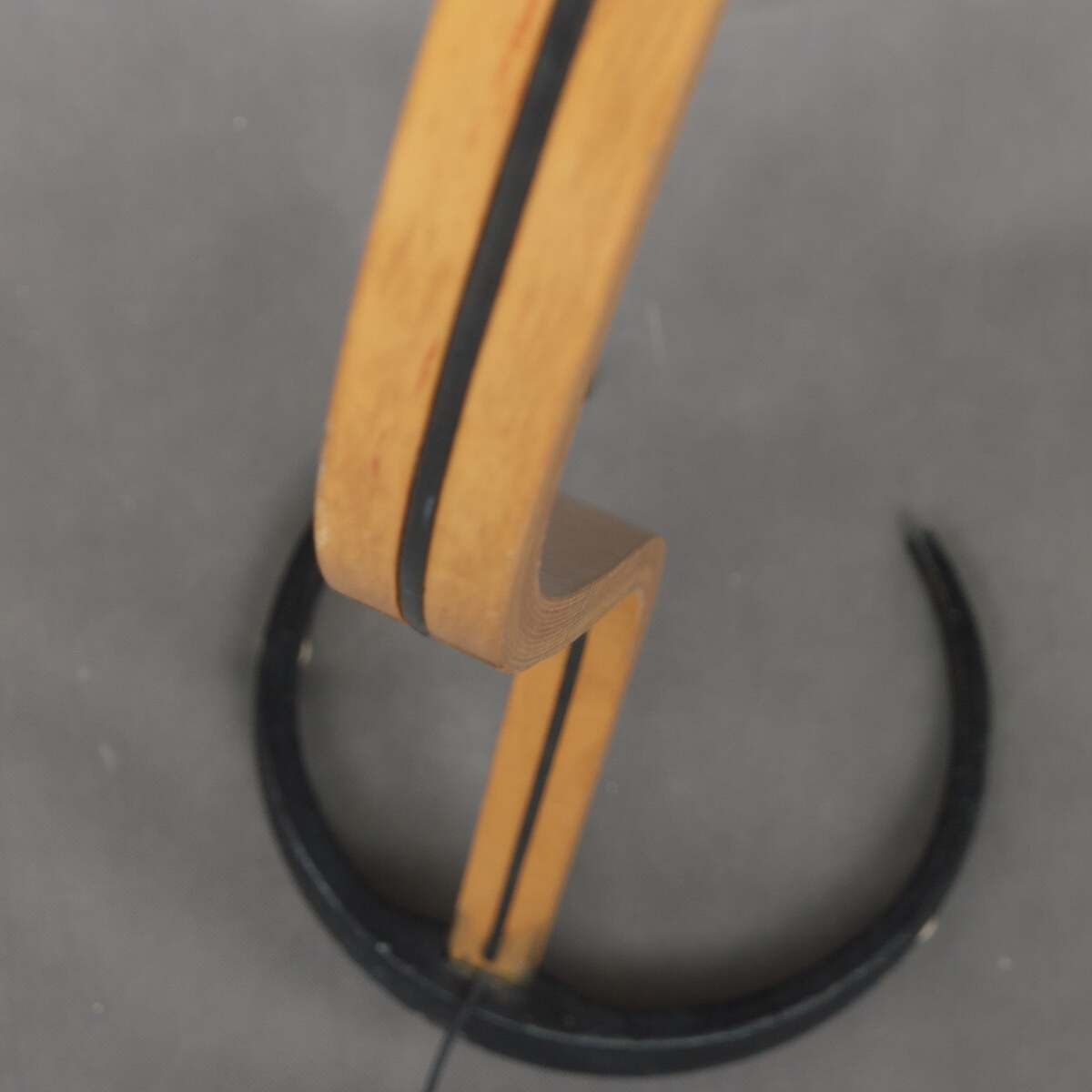 Minimalist Floor Lamp with Curved C-Shaped Base