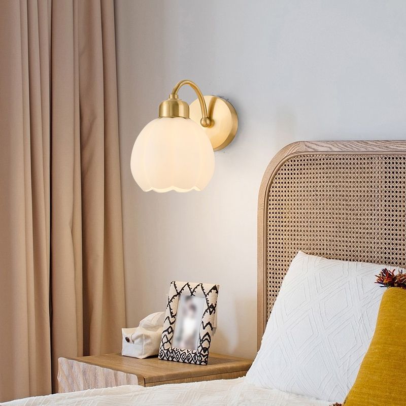 Traditional Arched Hemispherical Wall Sconce